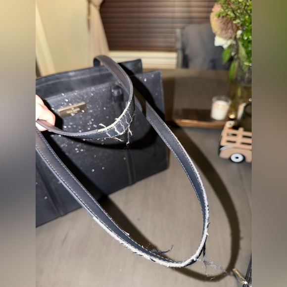 kate spade Black Sparkle Large Shoulder Tote - Picture 6 of 6
